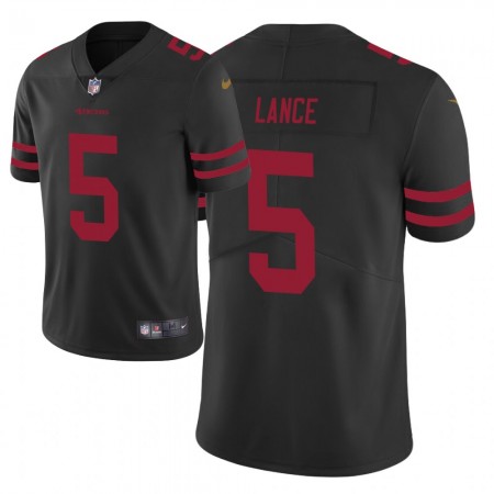 Camiseta Hombre San Francisco 49ers Trey Lance 5 Nike Negro 2021 NFL Draft Camiseta Hombre San Francisco 49ers Trey Lance 5 Nike Negro 2021 NFL Draft
